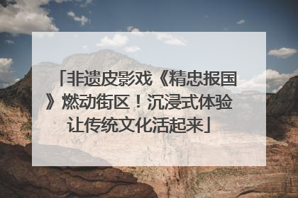 非遗皮影戏《精忠报国》燃动街区！沉浸式体验让传统文化活起来