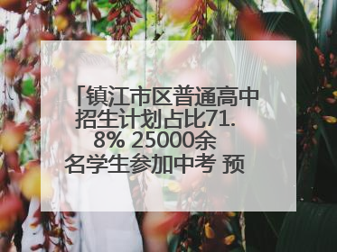 镇江市区普通高中招生计划占比71.8% 25000余名学生参加中考 预计25日公布成绩