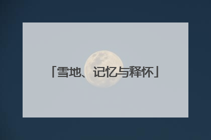 雪地、记忆与释怀