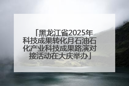 黑龙江省2025年科技成果转化月石油石化产业科技成果路演对接活动在大庆举办