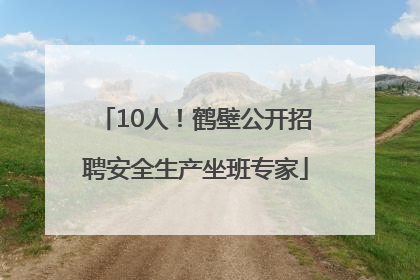 10人！鹤壁公开招聘安全生产坐班专家