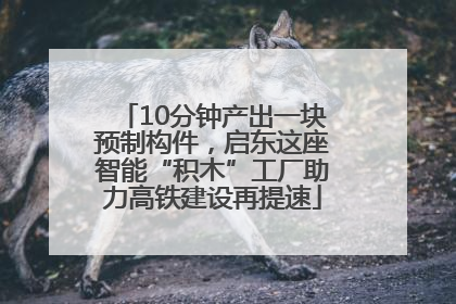 10分钟产出一块预制构件，启东这座智能“积木”工厂助力高铁建设再提速