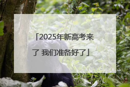 2025年新高考来了 我们准备好了