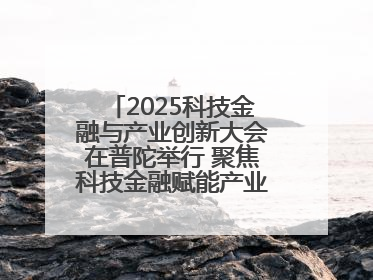 2025科技金融与产业创新大会在普陀举行 聚焦科技金融赋能产业升级之策