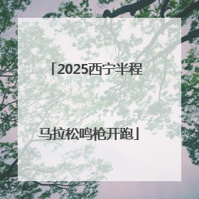 2025西宁半程马拉松鸣枪开跑