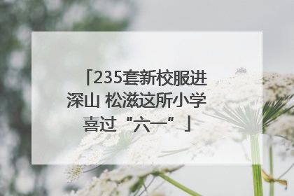 235套新校服进深山 松滋这所小学喜过“六一”