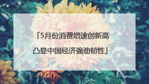 5月份消费增速创新高 凸显中国经济强劲韧性
